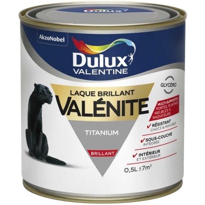 DULUX VALENTINE Peinture  Laque Val&eacute;nite Brillant Titanium 0,