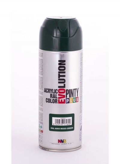 PINTY PLUS Peinture en a&eacute;rosol pintyplus evolution 520cc ral 6005 vert mousse