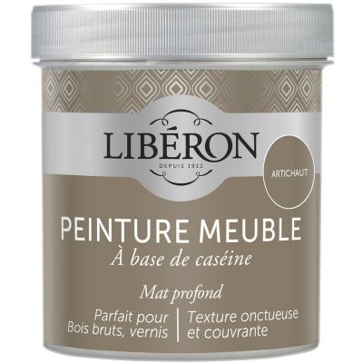 LIBERON Peinture meuble et boiserie Cas&eacute;ine LIB&Eacute;RON artichaut mat 0.5 l