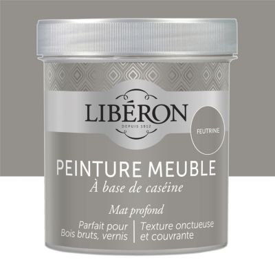 LIBERON Peinture meuble et boiserie Cas&eacute;ine LIB&Eacute;RON feutrine mat 0.5 l