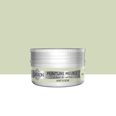 LIBERON Peinture meuble et boiserie Cas&eacute;ine  vert &agrave; soie mat 75 ml