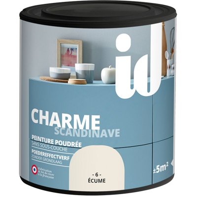 ID PARIS Peinture meubles et boiseries CHARME 500ML ECUME -  0,5 Ecume
