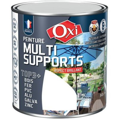 MANUTAN Peinture multi supports top 3+ gris fonce brillant ral 7000 0.5l 