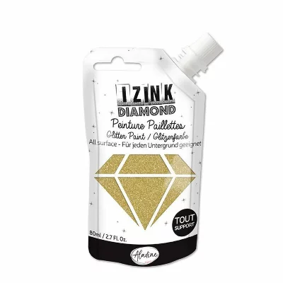 ALADINE Peinture paillet&eacute;e  Izink Diamond 80 ml Or