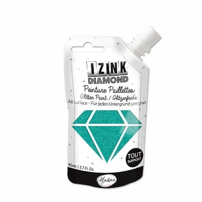 ALADINE Peinture paillet&eacute;e  Izink Diamond 80 ml Turquoise