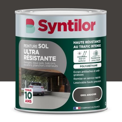 SYNTILOR Peinture pour sol ultra r&eacute;sistante asphalte satin  500ml
