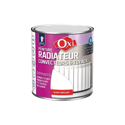 OXI Peinture radiateur convecteurs et tuyaux blanc brillant 0.5l