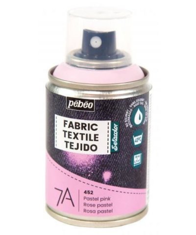 PEBEO Peinture textile en bombe - 100 ml Rose Pastel
