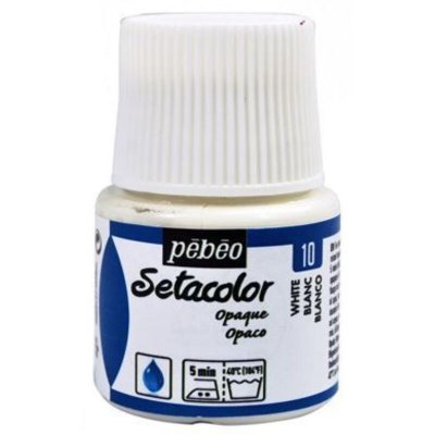 PEBEO Peinture textile setacolor opaque - blanc - 45 ml 295-010