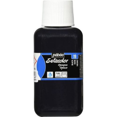 Peinture tissu Setacolor P&eacute;b&eacute;o - Opaque - Noir - 250 ml - P&eacute;b&eacute;o - couleur variant
