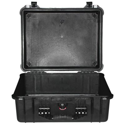 PELI  1550 BK flight case sans mousse 468x355x193 mm
