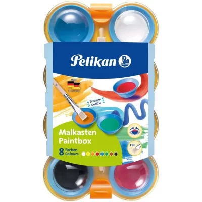 PELIKAN  Bo&icirc;te de peinture pour enfants, 8 couleurs