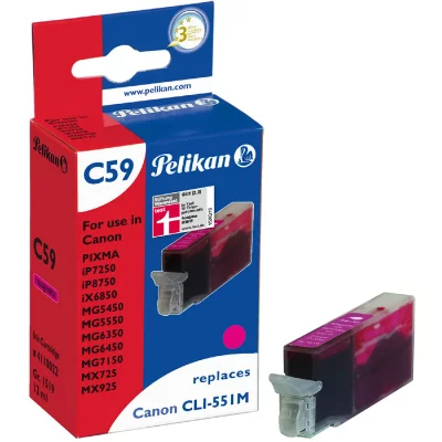 PELIKAN  Cartouche d'encre jet d'encre compatible Canon - Magenta