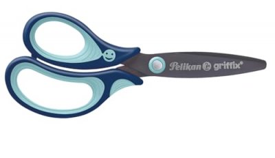 PELIKAN  Ciseaux Griffix Scolaire Sc1lb Gaucher Bleu