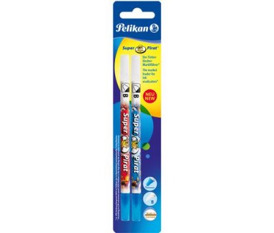 PELIKAN  Effaceur d'encre Super Pirat 850B, large, carte - Lot de 6