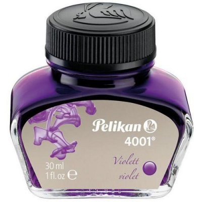 PELIKAN  Encre 4001 dans flacon, violet, contenu: 30 ml - Lot de 4