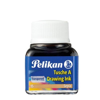 PELIKAN  Encre De Chine, Contenu: 10 Ml En Flacon, Sepia (15)