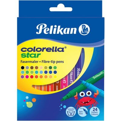  Pelikan Feutre colorella star, &eacute;tui en carton de 24 - Lot de 3