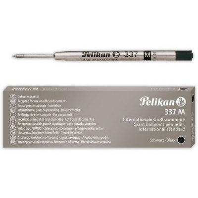 PELIKAN  Lot de 3 Recharges Stylo Bille Grande capacit&eacute; 337 M Noir