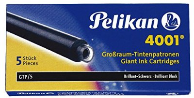 PELIKAN   cartouches d'encre grand volume 4001 gtp/5, rose noir