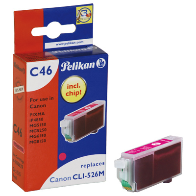 GENERIQUE Pelikan pelikan encre 4106629 remplace canon cli-526m, magenta noir