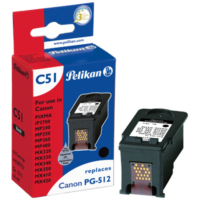 GENERIQUE Pelikan Pg-512 Bk Cartouche D'encre 1 Pi&egrave;ce(s) Photo Noire