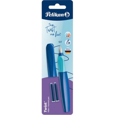 PELIKAN  Stylo plume Twist Deep Blue, bleu fonc&eacute; 0,000000 Noir