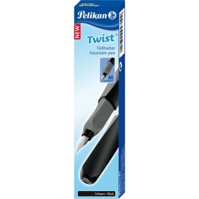 PELIKAN  Twist stylo plume, noir/gris - Lot de 2