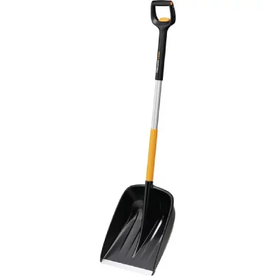 FISKARS Pelle poussoir &agrave; neige t&eacute;lescopique X-series - poign&eacute;e coud&eacute;e en forme de D
