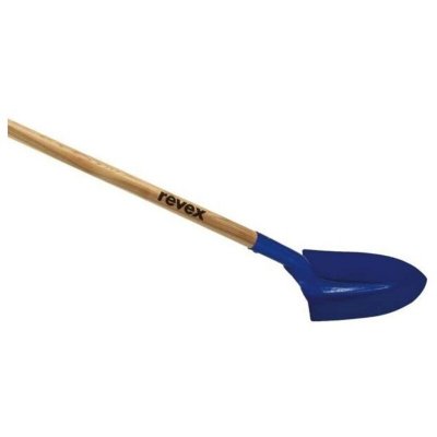 REVEX Pelle terrassier acier , manche bois L.110 cm 