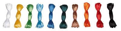 FOLIA Pelotes raphia synth&eacute;tique - Lot de 10