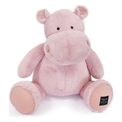 HISTOIRE D OURS Peluche g&eacute;ante hippopotame Hip'Pie (85 cm)
