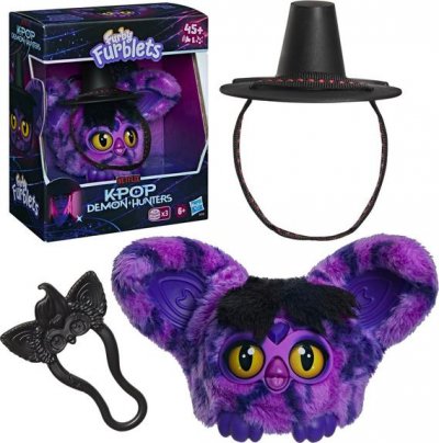 HASBRO Peluche interactive Furby Furblets K-Pop Demon Hunters Saja Boys