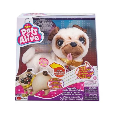 ZURU FRANCE Peluche interactive  Pets Alive Pug le bouledogue
