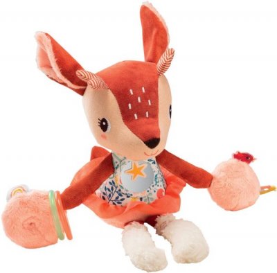 LILLIPUTIENS Peluche multi-activit&eacute;s Stella le faon 