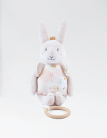 NOUKIE S Peluche musicale &agrave; suspendre lapin Lina & Joy (23 cm)