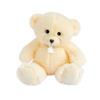 DOUDOU ET COMPAGNIE Peluche Ours Bellydou Cr&egrave;me 30 Cm - Histoire D'ours
