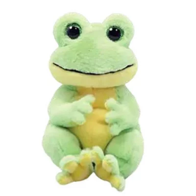 Peluche TY Beanie Bellies Snapper La Grenouille Vert et Jaune