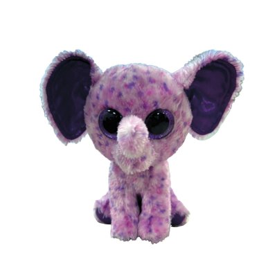 TY Peluche  Beanie Boo's Small Eva L'El&eacute;phant Violet