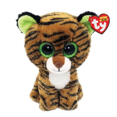 TY Peluche  Beanie Boo's Small Tiggy Le Tigre Marron et Vert