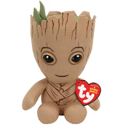 Peluche Ty Groot Marvel Beanie Babies Marron