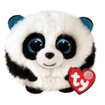 TY Peluche  Puffies Bamboo Noir et Blanc
