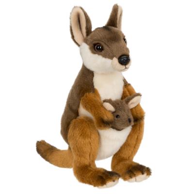 NEOTILUS Peluche : WWF Wallaby avec b&eacute;b&eacute; 19 cm 