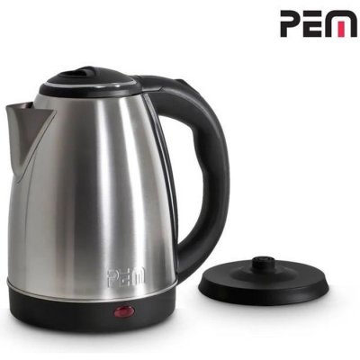 PEM  KT-161 Bouilloire sans fil en Inox - 1500W - 1.8L