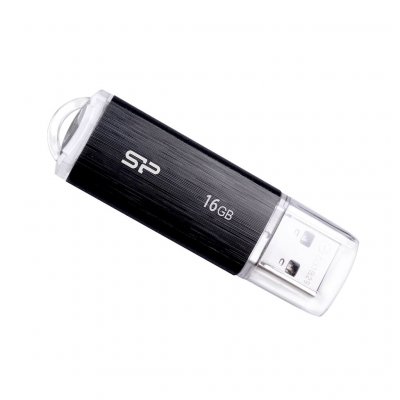 SILICON POWER Pendrive  SP016GBUF2U02V1K 16 GB USB 2.0 Noir 