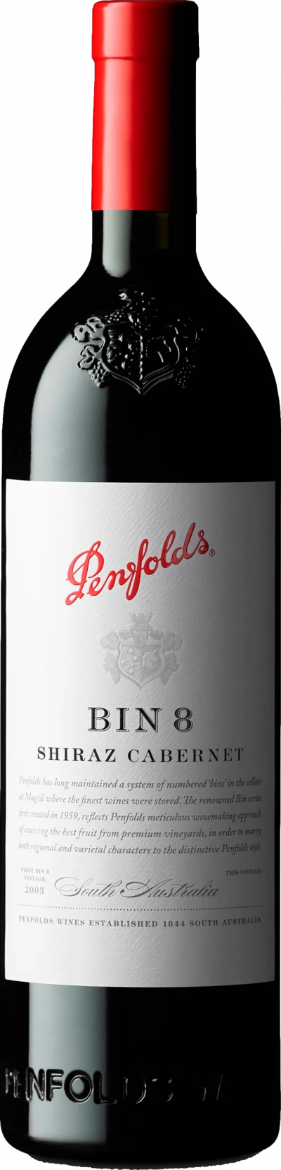 PENFOLDS  Bin 8 Cab Shiraz Vin Rouge 75 cl