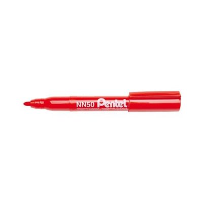 PENTEL  Green Label Marqueur Permanent &agrave; Pointe conique Rouge
