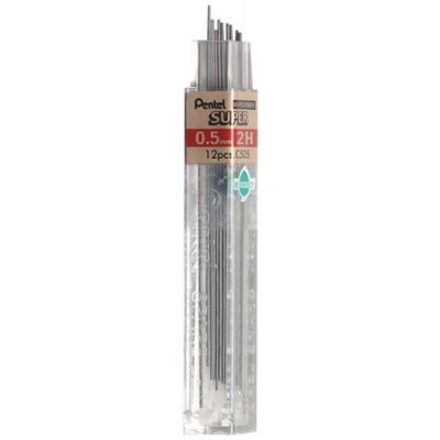 PENTEL  Lot de 3 Etuis de 12 mines HI-POLYMER SUPER 0,5 mm 2H