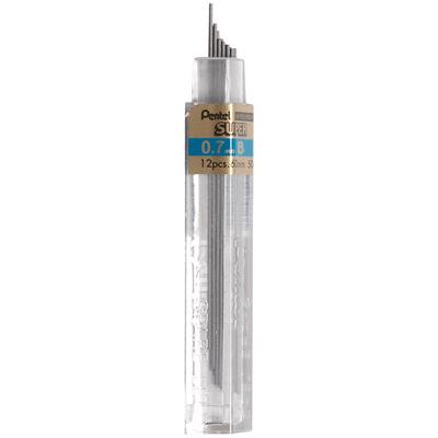 PENTEL  Lot de 3 Etuis de 12 mines HI-POLYMER SUPER 0,7 mm B