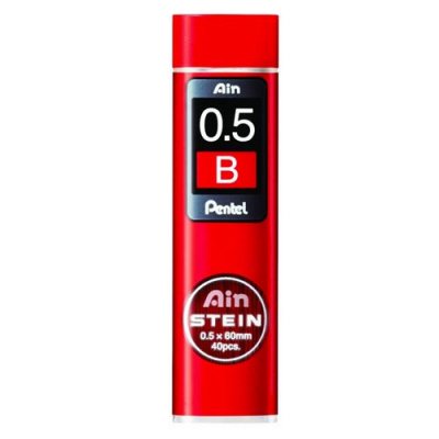 PENTEL  Lot de 5 Etuis de 40 Mines 0,5 mm AIN STEIN C275 duret&eacute; B